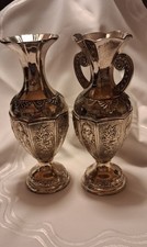 Vase und Amphore, versilbert