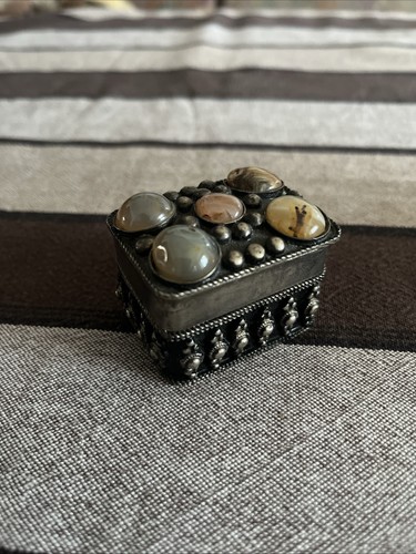 Versilbertes schmuckkästchen - versilbertes,
