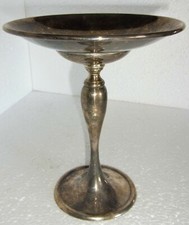 hochstielige versilberte