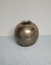 Kugelvase Messing versilbert