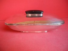 versilberte Fußschale