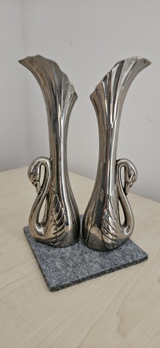 Vintage versilberte vasen - vintage,