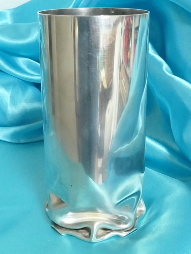Moderne vase versilbert - vase,,