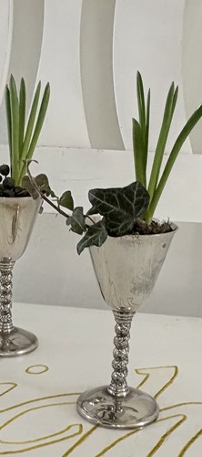 Kelch jardiniere versilbert - jardiniere,
