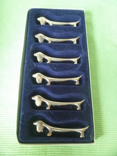 6er Set Messerbänkchen Dackel