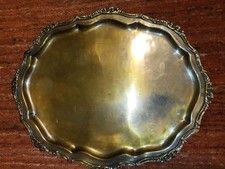 Versilbertes Tablett Platte