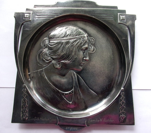 Antiker jugendstil wandteller - jugendstil,